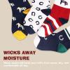 Harrison Howard Breathable & Comfortable Children Horse Pattern Cotton Socks Perfect for Active Equestrian Kids 4 Pairs/Pack(Style 2)
