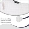 Harrison Howard Close Contact Saddle Pad Non-Slip Suede Outer Perfect for Use with Jumping Saddles(White)