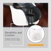 Harrison Howard Dressage Saddle Pad Suede Square English Saddle Pad for Horses Dressage Event(White)