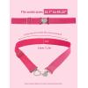 Harrison Howard Elastic Horse Riding Belt with Flat Buckle Stretchable for Horseback Riding Elastic Belt for Women(Glamour Heart Magenta)