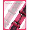 Harrison Howard Elastic Horsebit Belt Horse Riding Belt with Surcingle Buckle Stretchable Waist Belt for Horseback Riding(Magenta)