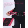 Harrison Howard Elastic Horsebit Belt Horse Riding Belt with Surcingle Buckle Stretchable Waist Belt for Horseback Riding(Magenta)