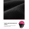 Harrison Howard Equestrian Helmet Cover with Fleece Neck Winter Riding Helmet Cover(Magenta/Black)