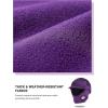 Harrison Howard Equestrian Helmet Cover with Fleece Neck Winter Riding Helmet Cover(Purple)