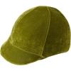 Harrison Howard Equestrian Riding Helmet Cover Sleek Velvet Luxe Hat(Olive Green)