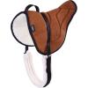Harrison Howard Equestrian Saddle Pad Horse Riding Pad Bareback Pad with Girth(Brown)