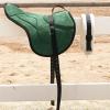 Harrison Howard Equestrian Saddle Pad Horse Riding Pad Bareback Pad with Girth(Forest Green)