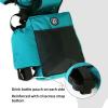 Harrison Howard Equestrian Western Saddle Bag Nylon Water Bottle/Gear Carrier Convenient Saddle Bag Black(Dark Teal)