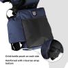 Harrison Howard Equestrian Western Saddle Bag Nylon Water Bottle/Gear Carrier Convenient Saddle Bag Black(Navy)