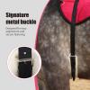 Harrison Howard Ergonomically Designed Correct Bareback Pad with Side Pockets Extra Thick Center for Maximum Support Anti-Slip Bareback Pad Comes with Matching Girth(Vibrant Red)