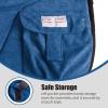 Harrison Howard Ergonomically Designed Correct Bareback Pad with Side Pockets Extra Thick Center for Maximum Support Anti-Slip Bareback Pad Comes with Matching Girth(Signature Blue)
