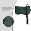 Harrison Howard Ergonomically Designed Correct Bareback Pad with Side Pockets Extra Thick Center for Maximum Support Anti-Slip Bareback Pad Comes with Matching Girth(Hunter Green)