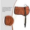 Harrison Howard Ergonomically Designed Correct Bareback Pad with Side Pockets Extra Thick Center for Maximum Support Anti-Slip Bareback Pad Comes with Matching Girth(Brown)