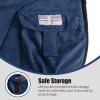 Harrison Howard Ergonomically Designed Correct Bareback Pad with Side Pockets Extra Thick Center for Maximum Support Anti-Slip Bareback Pad Comes with Matching Girth(Navy)