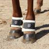 Harrison Howard Essential Premium Horse Pastern Wraps with Berber Fleece Lining Sold in Pairs Black(Black)