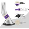 Harrison Howard Essential Premium Horse Pastern Wraps with Berber Fleece Lining Sold in Pairs Black(Purple)