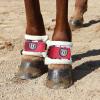 Harrison Howard Essential Premium Horse Pastern Wraps with Berber Fleece Lining Sold in Pairs Black(Star)