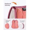 Harrison Howard Half Pad for English Saddle, Soft Breathable Velvet Horse Saddle Pad Non-Slip Cushioning for Horseback(Light Salmon Pink)