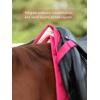 Harrison Howard Half Saddle Pad for Horses, Breathable Shock Absorbing English Saddle Pad for Jumping, Training & Eventing(Magenta)
