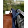 Harrison Howard Half Saddle Pad for Horses, Breathable Shock Absorbing English Saddle Pad for Jumping, Training & Eventing(Navy)