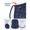 Harrison Howard Half Saddle Pad for Horses, Breathable Shock Absorbing English Saddle Pad for Jumping, Training & Eventing(Navy)
