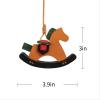 Harrison Howard Hanging Rocking Horse Decoration for Horse Lovers Decor Piece Equestrian Theme Hanging Leather Rocking Horse Piece…(Dark Brown)
