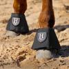 Harrison Howard Horse Bell Boots Durable Protection for Your Horse Sold in Pairs(Black)