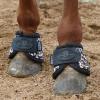 Harrison Howard Horse Bell Boots Overreach Bell Boots No-Turn Bell Boots for Horse-Durable Protective Hoof Boot(Leopard Print)