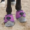 Harrison Howard Horse Bell Boots Overreach Bell Boots No-Turn Bell Boots for Horse-Durable Protective Hoof Boot(Purple)