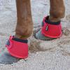 Harrison Howard Horse Bell Boots Overreach Bell Boots No-Turn Bell Boots for Horse-Durable Protective Hoof Boot(Red)