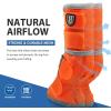 Harrison Howard Horse Fly Boots Perfect Contoured Fit Leg Guards Dense Mesh Boots with Ventilated Comfort Reliable Protection from Summer Elements Set of 2 Sky Blue Large(Vibrant Orange)