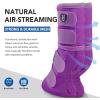 Harrison Howard Horse Fly Boots Perfect Contoured Fit Leg Guards Dense Mesh Boots with Ventilated Comfort Reliable Protection from Summer Elements Set of 2 Sky Blue Large(Purple)