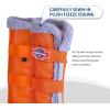 Harrison Howard Horse Fly Boots with Fleece Trim Durable Breathable Cool Mesh Adjustable Closure(Vibrant Orange)