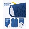 Harrison Howard Horse Half Pad – Shock-Absorbing, Soft & Breathable English Saddle Pad for Horses(Peacock Blue)
