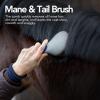 Harrison Howard Horse Mane and Tail Brush – Professional Grooming Brush, Equestrian Detangler, Non-Slip, Purple(Deep Blue)