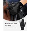 Harrison Howard Horse Riding Gloves All-Season Lightweight Non-Slip for Gardening, Running Equestrian Riding Gloves(black)