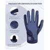 Harrison Howard Horse Riding Gloves All-Season Lightweight Non-Slip for Gardening, Running Equestrian Riding Gloves(navy)