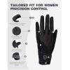 Harrison Howard Horse Riding Gloves Comfortable Grip for Gardening, Running or Cycling Lightweight Gloves(black)