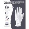 Harrison Howard Horse Riding Gloves Comfortable Grip for Gardening, Running or Cycling Lightweight Gloves(white)