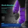Harrison Howard Horse Sport Medicine Front Shock-Absorbing Boots All-Round Lower Limb Protection & Support Sport Boots Perfect for Endurance Training and Performance Pack of 2 Mint L(Regal Purple)