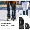 Harrison Howard Horse Tendon Boots Open Front/Fetlock Boot for Horse Protective Boots for Jumping, Trail Riding Set of 4(Black)
