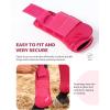 Harrison Howard Horse Tendon Boots Open Front/Fetlock Boot for Horse Protective Boots for Jumping, Trail Riding Set of 4(Hot Pink)