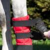 Harrison Howard Ice Boot for Horse Cool Gel Pack Leg Wrap for Treating Full Leg, Knee, Hock Injuries Reusable Ice Cooling Therapy, Universal Size(Red)