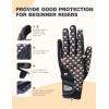 Harrison Howard Kids Horse Riding Mesh Gloves Comfortable Grip for Horse Riding, Running Girl Gloves(black)