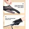 Harrison Howard Kids Horse Riding Mesh Gloves Comfortable Grip for Horse Riding, Running Girl Gloves(black)