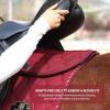 Harrison Howard Mesh Riding Half Pad for English Saddle Comfortable Cushioning Reduce Pressure on Horse’s Back(Burgundy)
