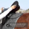 Harrison Howard Mesh Riding Half Pad for English Saddle Comfortable Cushioning Reduce Pressure on Horse’s Back(Grey)
