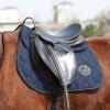 Harrison Howard Mesh Riding Half Pad for English Saddle Comfortable Cushioning Reduce Pressure on Horse’s Back(Navy)