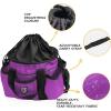 Harrison Howard Premium Multipurpose Durable Horse Grooming Organizer Bag Cleaning Supply Tote Bag-Ruby Red(Violet)