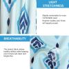 Harrison Howard Stretchy Tail Bag Breathable Horse Tail Guard Slip on Design Protect Horse Tail 2 Strand Closure Straps Keep Tail Clean & Protected 22″ L Length Makes Grooming Easy-Chic Blue(Nature Aztec)